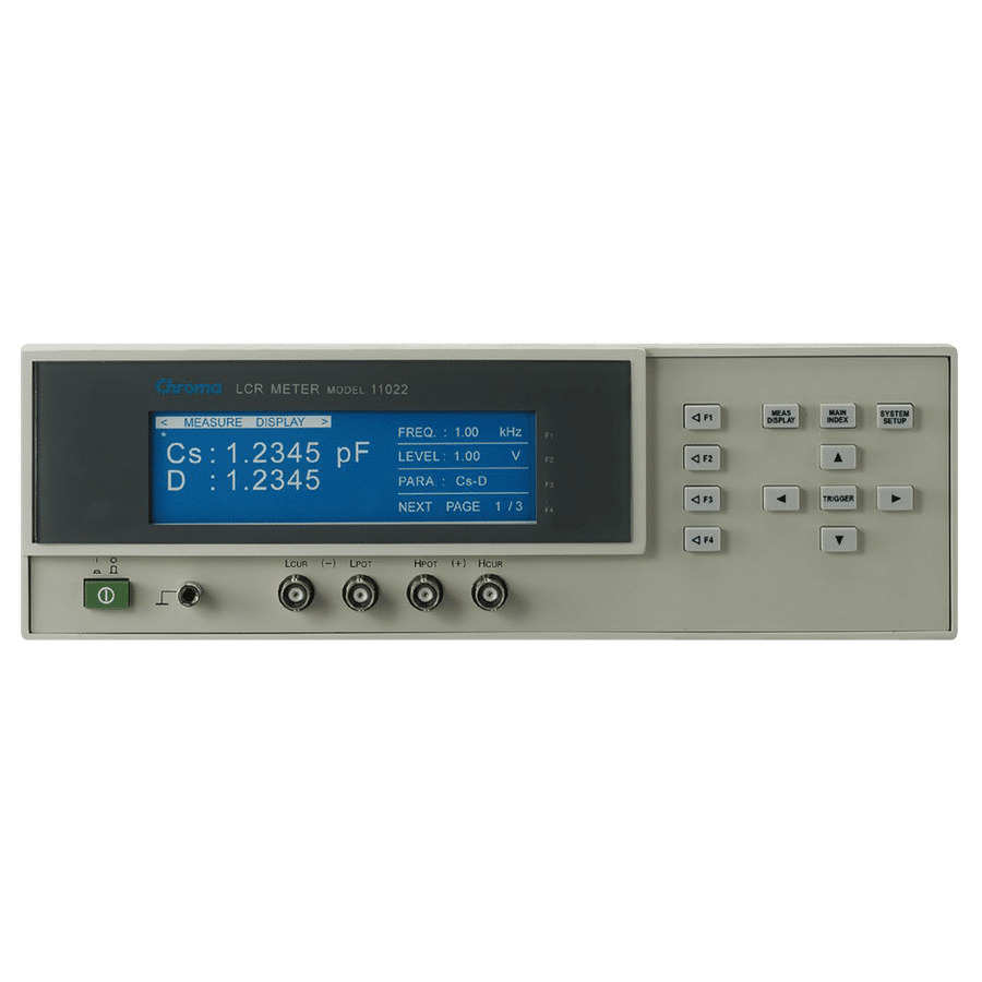 Chroma 11022: Precision LCR Meter with 10 Test Frequencies and 0.1% Accuracy