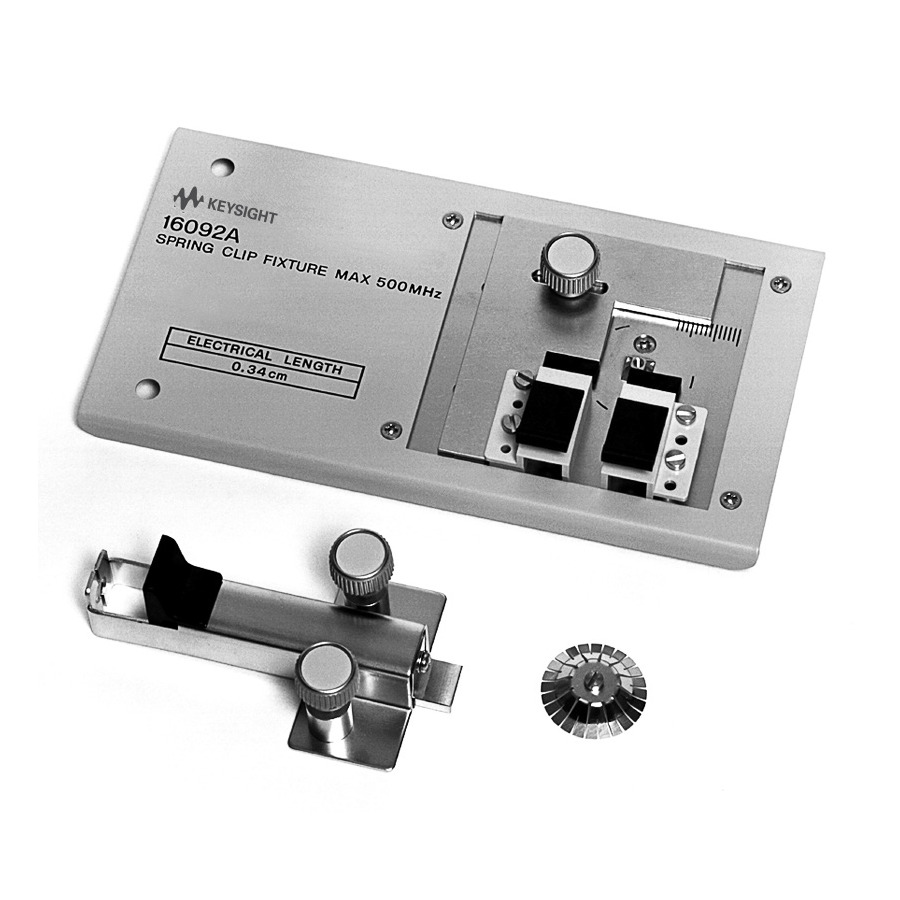 Keysight 16092A: Versatile Spring Clip Fixture for Axial, Radial, SMD Components