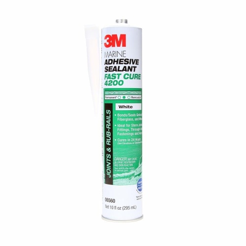 3M 7010330461 - 3M Marine Adhesive Sealant 4200FC Fast Cure, White, 55 Gallon (50 Gallon Net)
