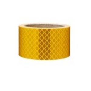 3M 7010390481 - 3M Diamond Grade™ Flexible Prismatic Conspicuity Marking 973-71NL, TL Yellow, 1 in x 50 yd