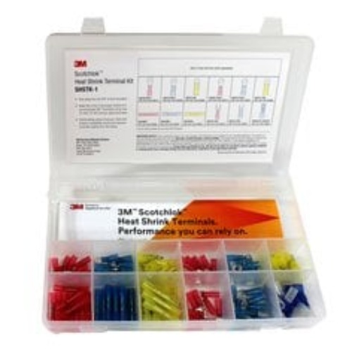 3M 7010416015 - 3M Terminal Assortment Kit SDTK-1, Filled, White, includes th-440,crimping tool