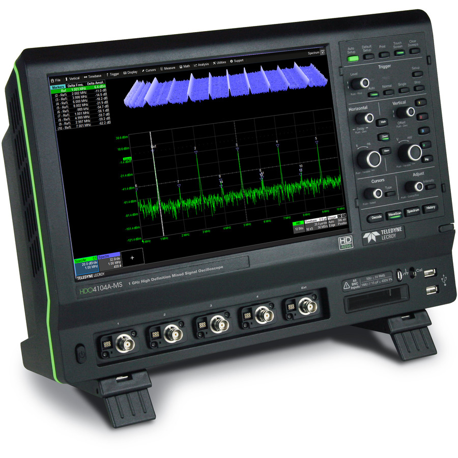 Teledyne LeCroy HDO4024A: 4-Channel Digital Oscilloscope with 200MHz Bandwidth, 10 GS/s Sample Rate, and 12.5 Mpts Memory