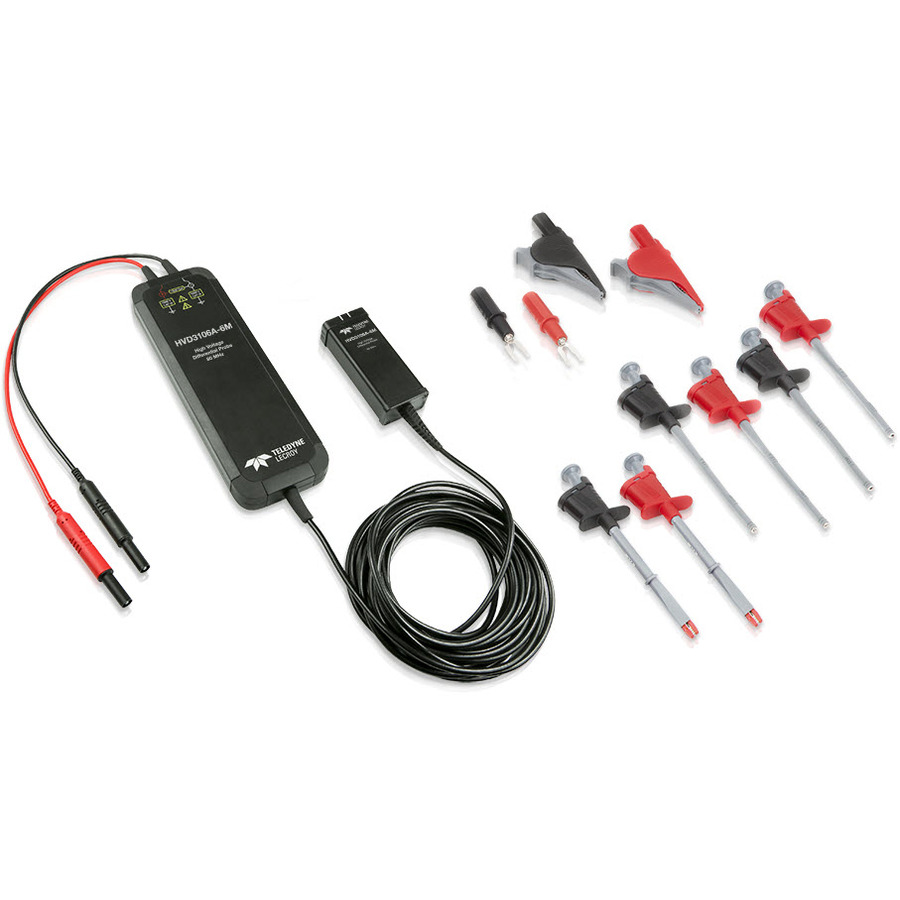 Teledyne LeCroy HVD3106A-6M: 1 kV, 80 MHz Differential Probe with Auto Zero and 6m Cable