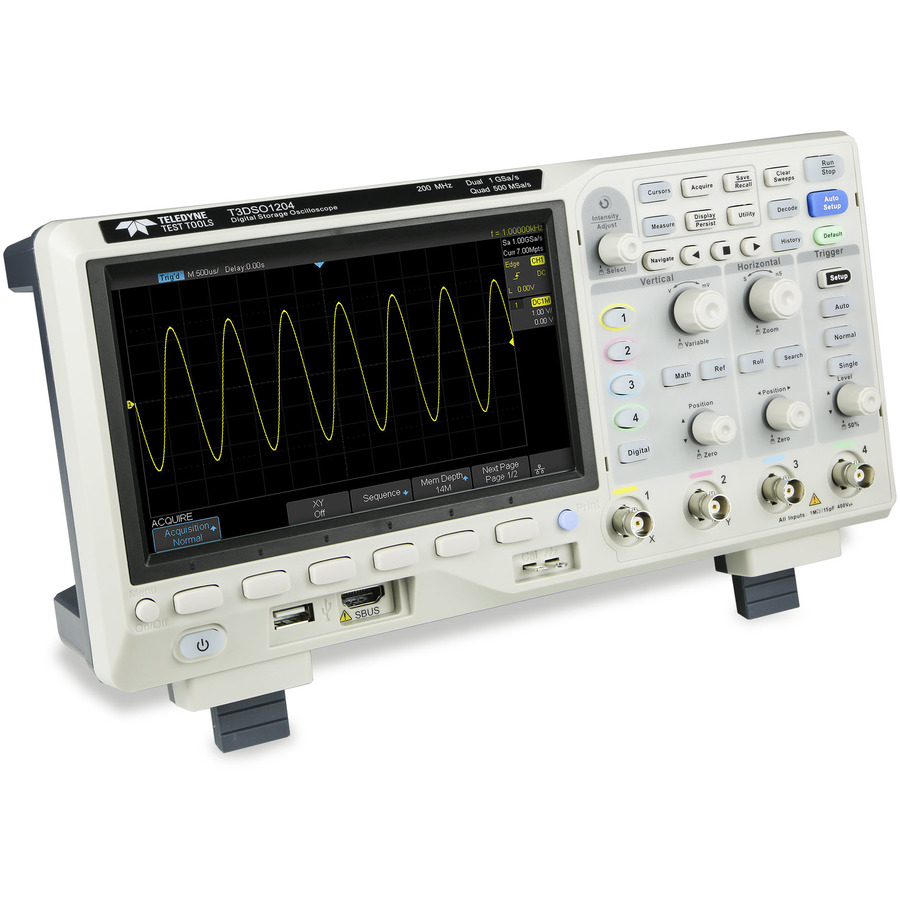 Teledyne LeCroy T3DSO1204: Unleash Precision with 4-Channel Digital Oscilloscope
