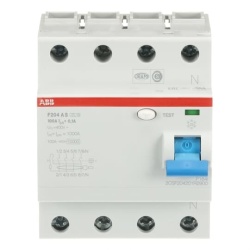 ABB F204AS-100/0.1 - Four Pole, 100 Amp