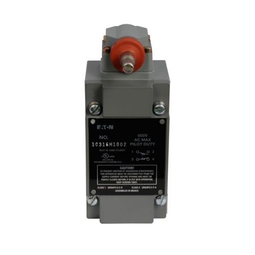 Eaton 10316H1002 - Limit Switch Standard, 10 ° pre-travel, 1 NO-1 NC, Die cast aluminum