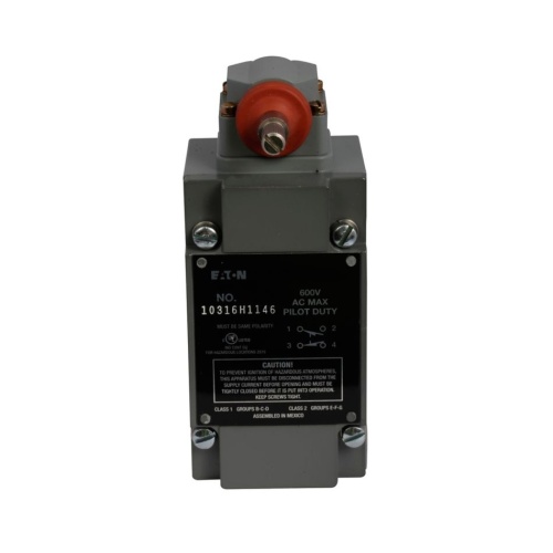 Eaton 10316H1146 - Limit Switch Narrow differential 5 ° pre-travel, 1 NO-1 NC, Die cast aluminum