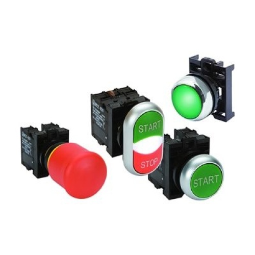 Eaton M22-D-R-K01-B100 Modular Pushbutton, M22 Series,