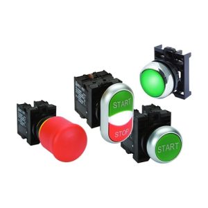 Eaton M22-YED0022-11 Modular Pushbutton, M22 Series, 22.5 mm