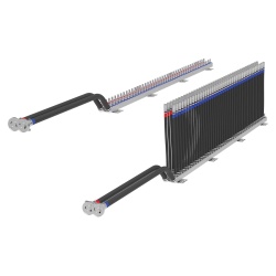 nVent Hoffman RCM42001H RackChiller Rack Manifold , Jet Black, Stainless Steel, Hose Whip