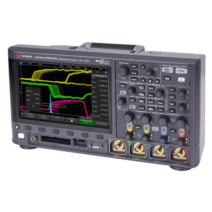 Keysight DSOX3022G: 200 MHz, 4 Mpts, 5 GS/s Digital Oscilloscope with WaveGen