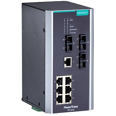 Moxa PT-510-3S-SC-HV Managed Switch