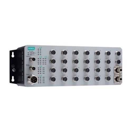 Moxa TN-4528A-16PoE-2GPoE-2GODC-WV-CT-T EN 50155 Switch