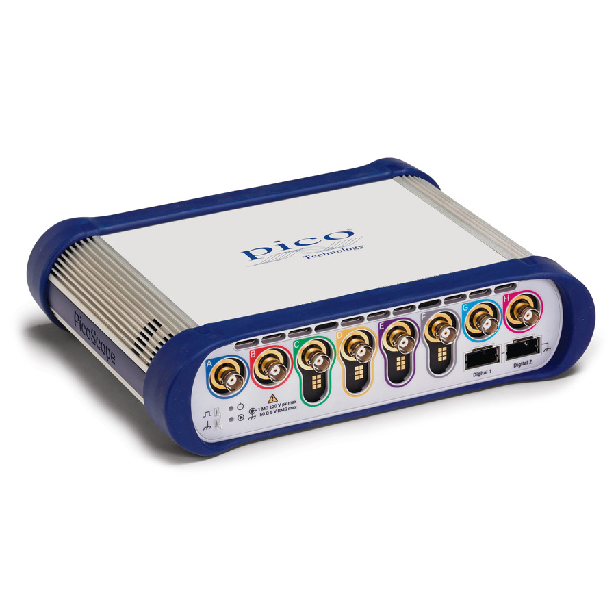 PicoScope 6824E: 500 MHz, 8-Channel, 4 GS/s PC USB Oscilloscope