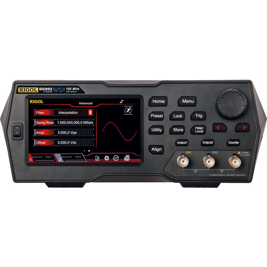 RIGOL DG992: Unleash Precision with 100 MHz, 250 MS/s, and 16-bit Resolution
