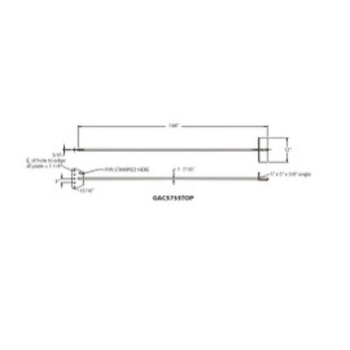 Rohn GAC5755TOP Anchor Rod, 5755 1.44" Dia X 14'
