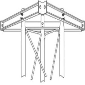 Rohn TA656 65G Channel Torque Arm, 6"