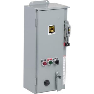 Schneider 8539SDASP6 Size 2 NEMA Combination Starter, 45A, 120V