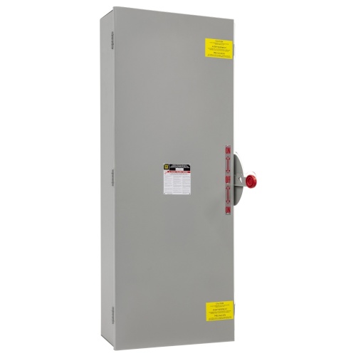 Schneider Electric DTU365DS Safety switch, double throw, non fusible, 400A, 600 VAC/VDC, 3 poles, 350 hp, NEMA 4, 4X, 5, 304 steel