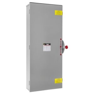 Schneider Electric DTU465R Safety switch, double throw, non fusible, 400A, 600 VAC/VDC, 4 poles, 350 hp, NEMA 3R