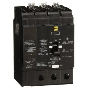 Schneider Electric EDB34125SA E-Frame Brkr 125A, 3P, 480Y/277V, 18/25kA, Bolt-on Mnt, Shunt Trip
