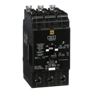 Schneider Electric EGB34110 E-Frame Brkr 110A, 3P, 480Y/277V, 35/65kA, Bolt-on Mnt