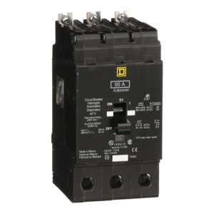 Schneider Electric EJB34090 E-Frame Brkr 90A, 3P, 480Y/277V, 65/100kA, Bolt-on Mnt
