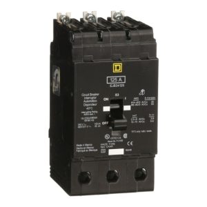 Schneider Electric EJB34125 E-Frame Brkr 125A, 3P, 480Y/277V, 65/100kA, Bolt-on Mnt