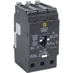 Schneider Electric EJB36100 E-Frame Branch Brkr 100A, 3P, 600Y/347V, 25kA, Bolt-on Mnt