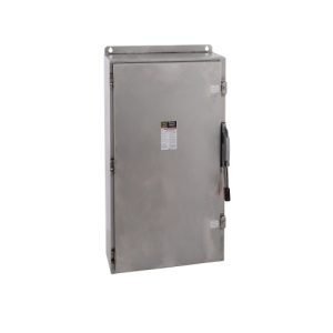 Schneider Electric H366SS Safety switch, heavy duty, fusible, 600A, 3 poles, 500 hp, 600 VAC/600 NDC, NEMA 4, 4X, 5, 316 steel,