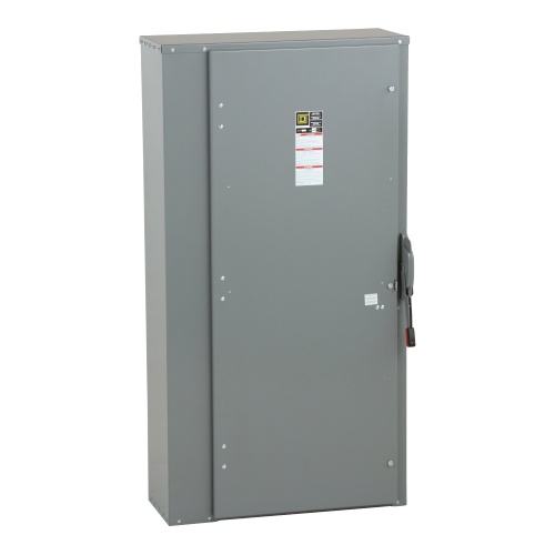 Schneider Electric H368N Safety switch, heavy duty, fusible, 1200A, 3 poles, 500 hp, 600 VAC/DC, neutral factory installed, NEMA1