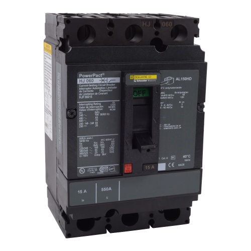 Schneider Electric HJF36150CU31X Circuit breaker, PowerPacT H, Micrologic 3.2, unit mount,