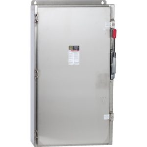 Schneider Electric HU365SS Safety switch, heavy duty, non fusible, 400A, 3 poles, 350 hp, 600 VAC/600 NDC, NEMA 4, 4X, 5, 316 steel,