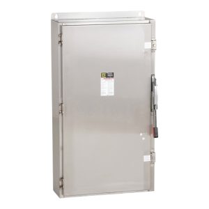 Schneider Electric HU366DS Safety switch, heavy duty, non fusible, 600A, 3 poles, 500 hp, 600 VAC/DC, NEMA 4, 4X, 5, 304 steel