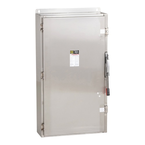 Schneider Electric HU366DS Safety switch, heavy duty, non fusible, 600A, 3 poles, 500 hp, 600 VAC/DC, NEMA 4, 4X, 5, 304 steel