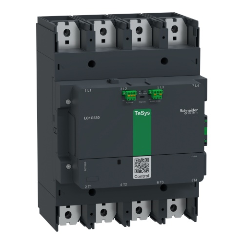 Schneider LC1G6304LSEA TeSys Giga Contactor, 630A 4P 200-500V Coil