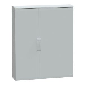 Schneider Electric NSYPLAT15123G Thalassa PLA Floor-standing Fiberglass Reinforced Polyester Enclosure - IP44, 59.06" x 49.21" x 12.6" (HxWxD)