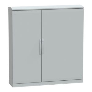 Schneider Electric NSYPLAZT12123G Thalassa PLA Floor-standing Fiberglass Reinforced Polyester Enclosure - IP44, 49.21" x 49.21" x 12.6" (HxWxD)