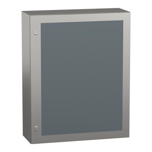 Schneider Electric NSYS3X10830T Spacial S3X Wall Mounted 304 Stainless Steel Enclosure - IP66, 39.37" x 31.5" x 11.81" (HxWxD)