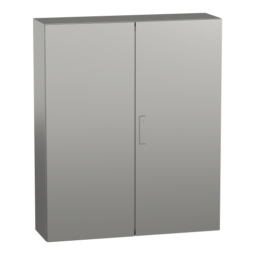 Schneider Electric NSYS3X121030 Spacial S3X Wall Mounted 304 Stainless Steel Enclosure - IP55, 47.24" x 39.37" x 11.81" (HxWxD)