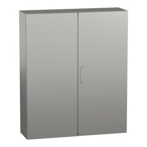 Schneider Electric NSYS3X121030H Spacial S3X Wall Mounted 316L Stainless Steel Enclosure - IP55, 47.24" x 39.37" x 11.81" (HxWxD)