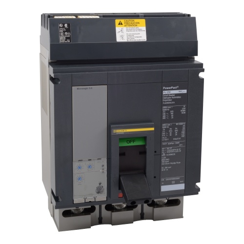 Schneider Electric PLA34060CU33A - PowerPact P Circuit breaker, 600 Amp, Three Pole, 65 kA, 480 VAC