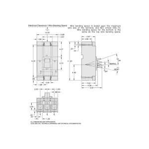 Schneider Electric Q4L2250 QAL MOLDED CASE CIRCUIT BREAKER, 240VAC, 250A, 2P