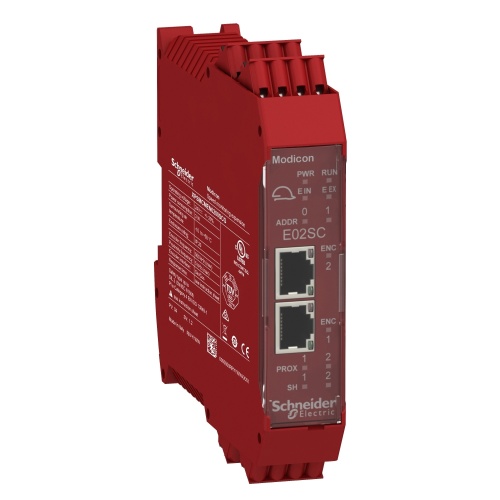 Schneider Electric XPSMCMEN0200SCG - Speed monitoring 2 Sin/Cos encoder expansion module with spring term