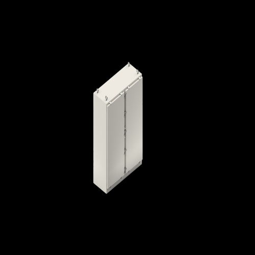 Stahlin N726012FSDDHWT N Series Fiberglass Enclosure - 72" x 60" x 12"