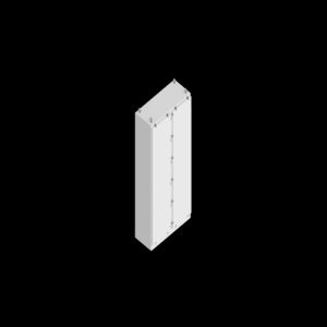 Stahlin N904820FSDDHWT N Series Fiberglass Enclosure - 90" x 48" x 20"