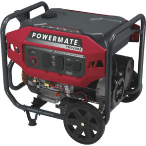 Powermate Portable Generator — 9400 Surge Watts, 7500 Rated Watts, Electric Start, Model# P0080301