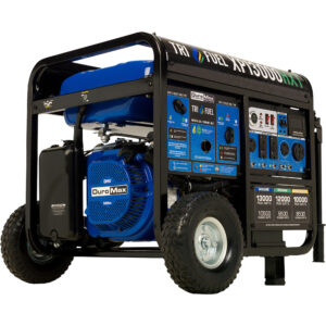 DuroMax Portable Tri-Fuel Generator with CO Alert — 13,000 Surge Watts, 10,500 Rated Watts, Electric Start, Model# XP13000HXT