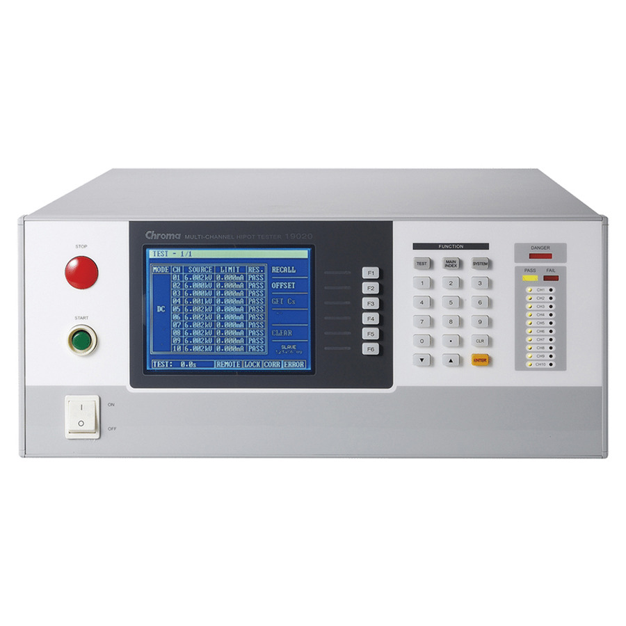 Chroma 19022: 10-Channel Hipot Tester for DC Insulation Testing