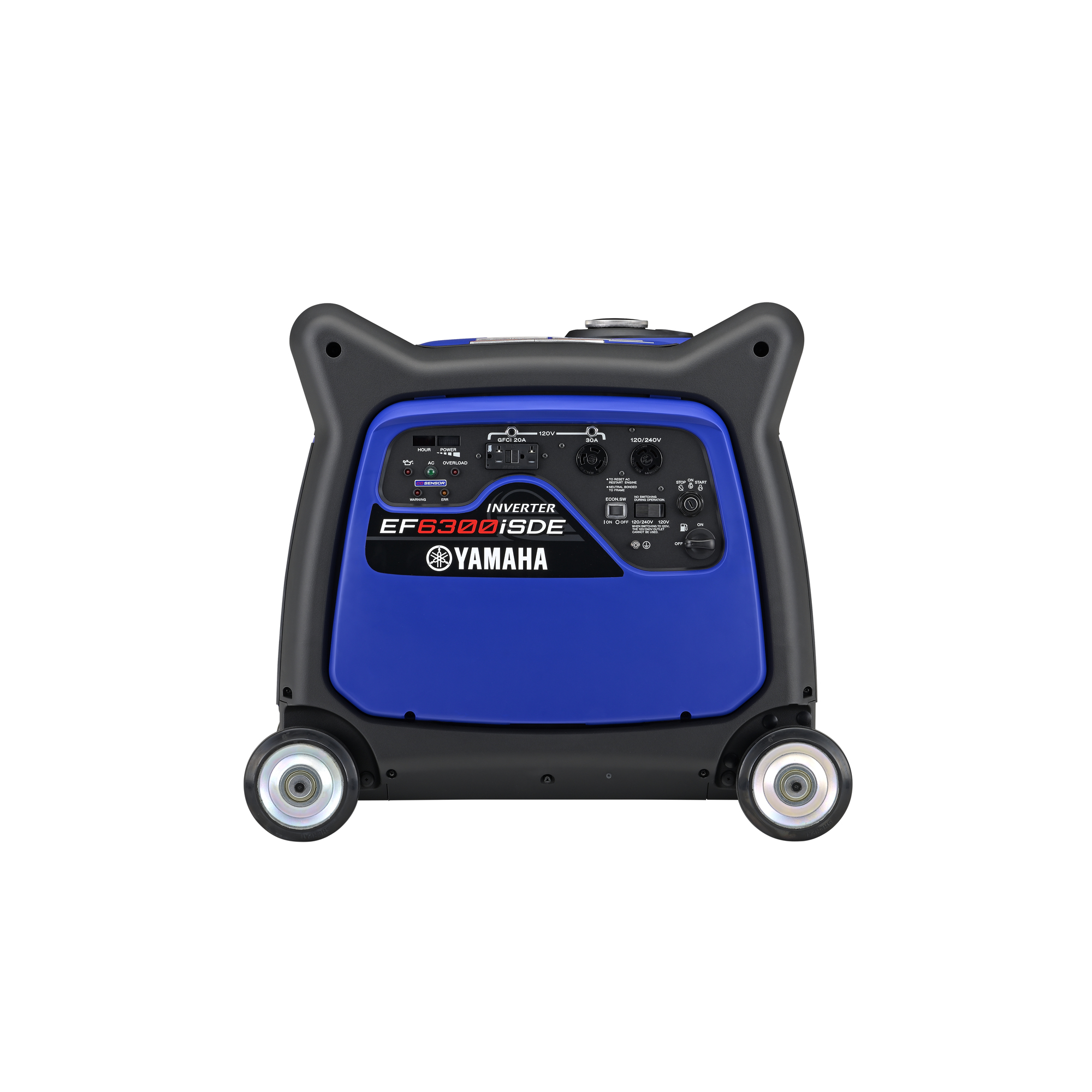 Yamaha, Inverter Generator, Surge Watts 6300, Rated Watts 5500, Voltage 120/240, Model# EF63ISDEZ